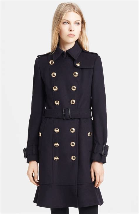 burberry london belted wool &|burberry long wool coat.